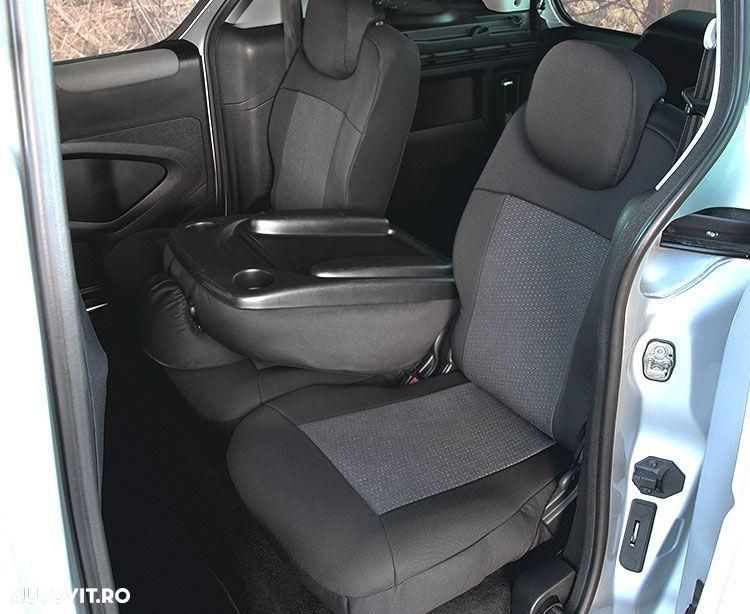 Set huse scaune auto Kegel Tailor Made pentru Peugeot Parner II Tepee, Citroen Berlingo II Combi, set huse fata + spate (spatar mijloc rabatabil) - 2