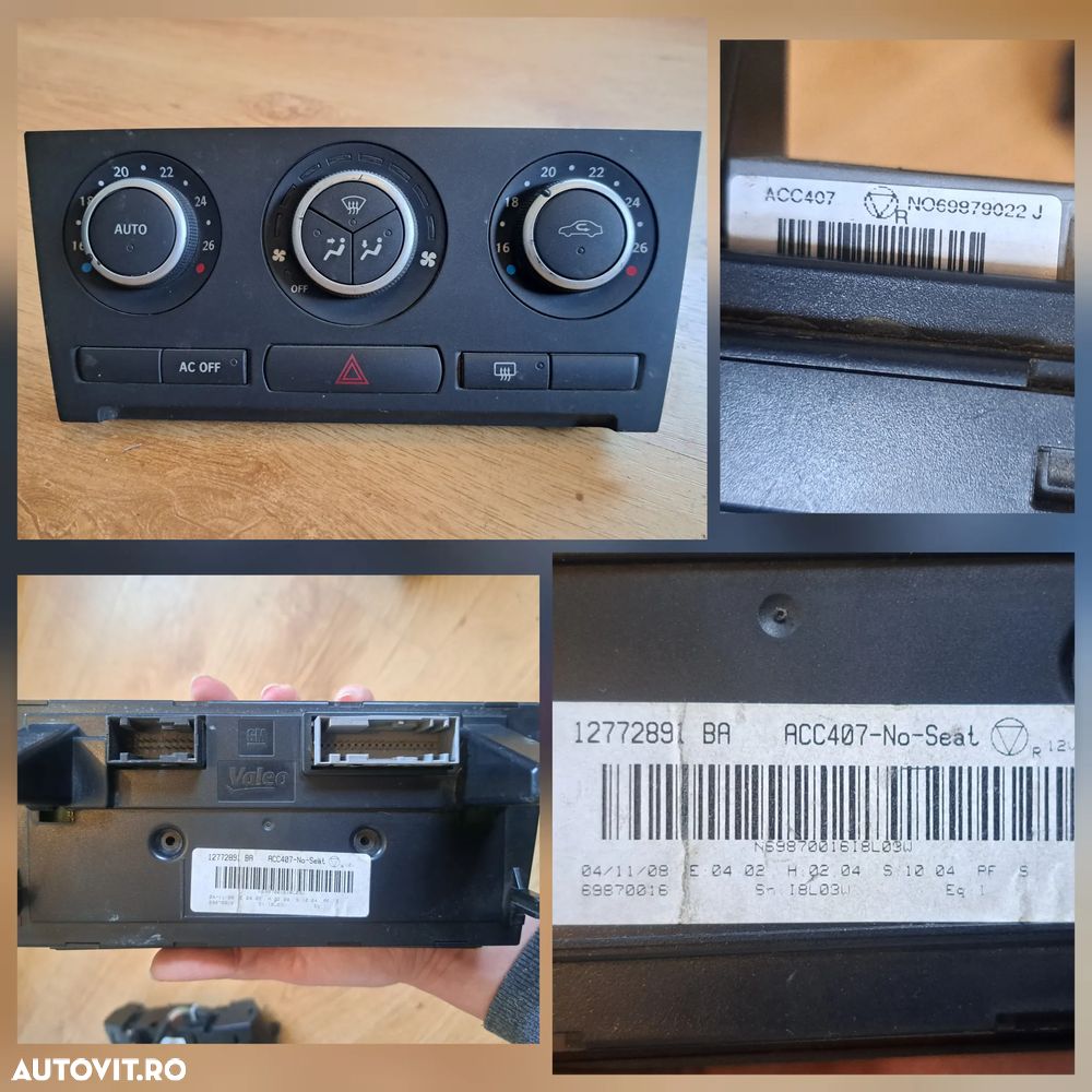 panou modul butoane control clima ac aer conditionat mercedes e-class w211 ML w163 w164 saab 9-3 mazda - 3