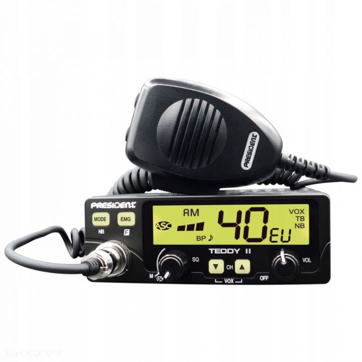 PRESIDENT TEDDY II ASC AM/FM VOX RADIO CB 7 KOLOR - 5