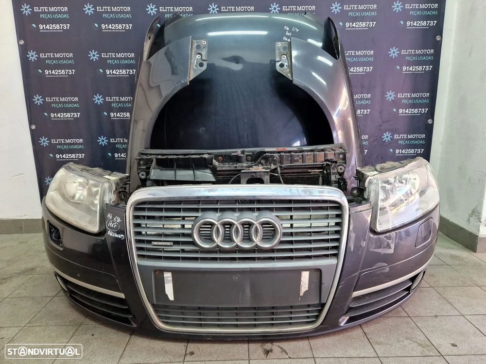 Frente completa usada AUDI A6 C6 TDI capot parachoques guardalamas oticas radiadores - 3