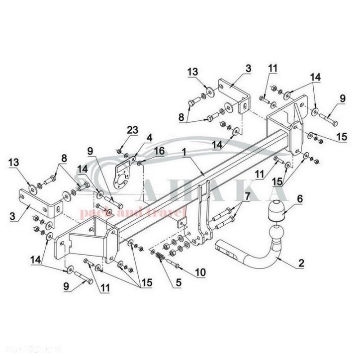 Hak Holowniczy Odkręcany Do Hyundai I40 Cw Od 2018 - 2