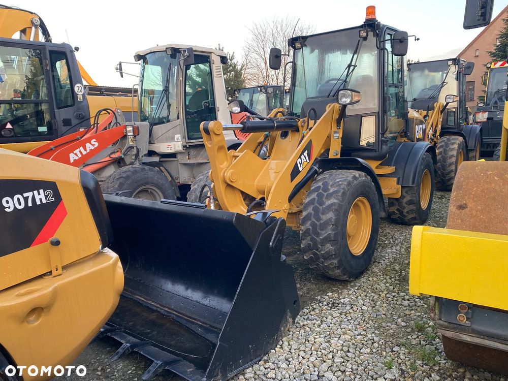 Caterpillar CAT 908H, BEZ DPF-A, ŁYŻKA OTWIERANA + WIDŁY, z NIEMIEC, SUPER STAN, - 1