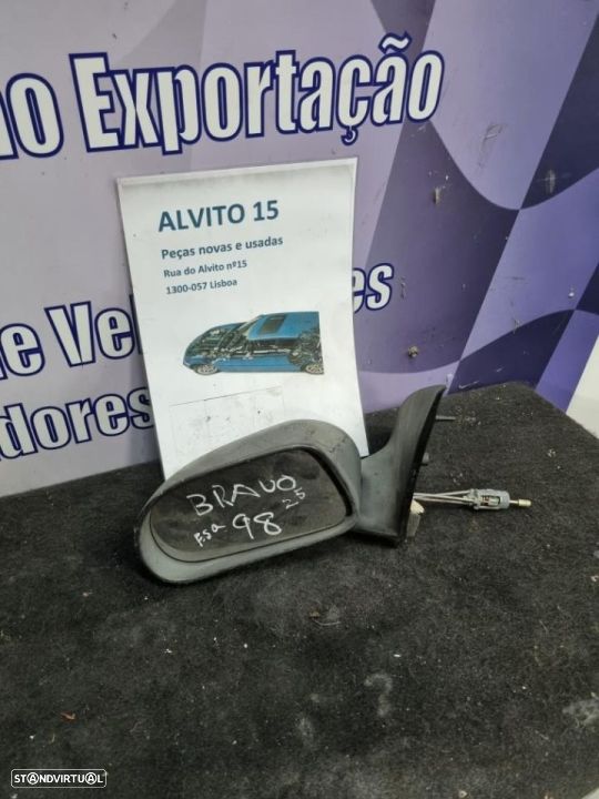 espelho retrovisor Fiat Bravo 98 esquerdo manual origem - 1
