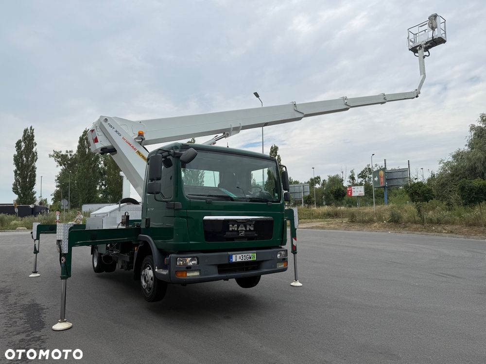 MAN Lift Podnośnik Koszowy Wumag WT300 30Metrów  20m w Bok Zwyżka UDT na Rok! Ogon ! Jak Ruthman GSR Multitel - 7