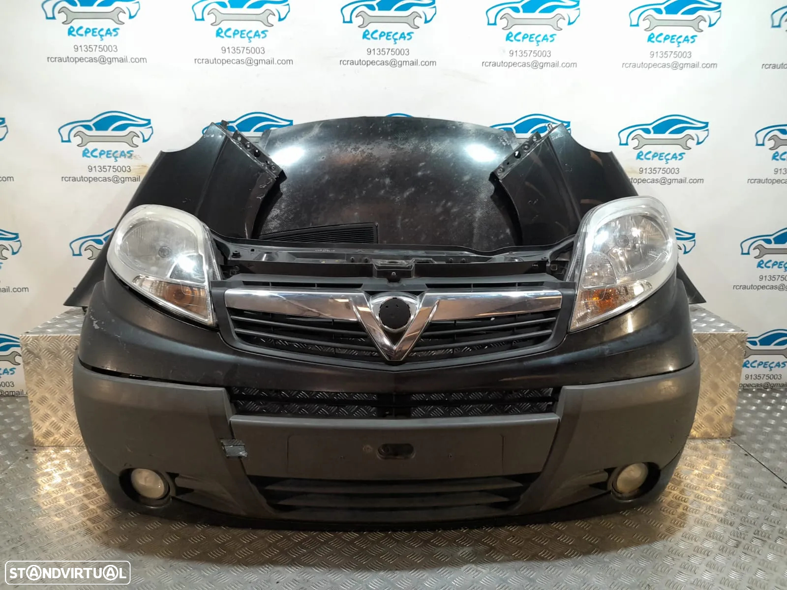 FRENTE COMPLETA OPEL VIVARO A X83 FACELIFT CAPOT PARACHOQUES GUARDA-LAMAS OTICAS RADIADOR VENTILADOR FRENTE FIBRA REFORÇO - 21