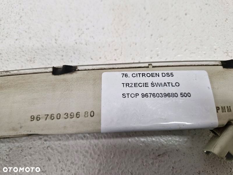 citroen ds5 trzecie 3 światło lampa stop stopu 9676039680 - 6