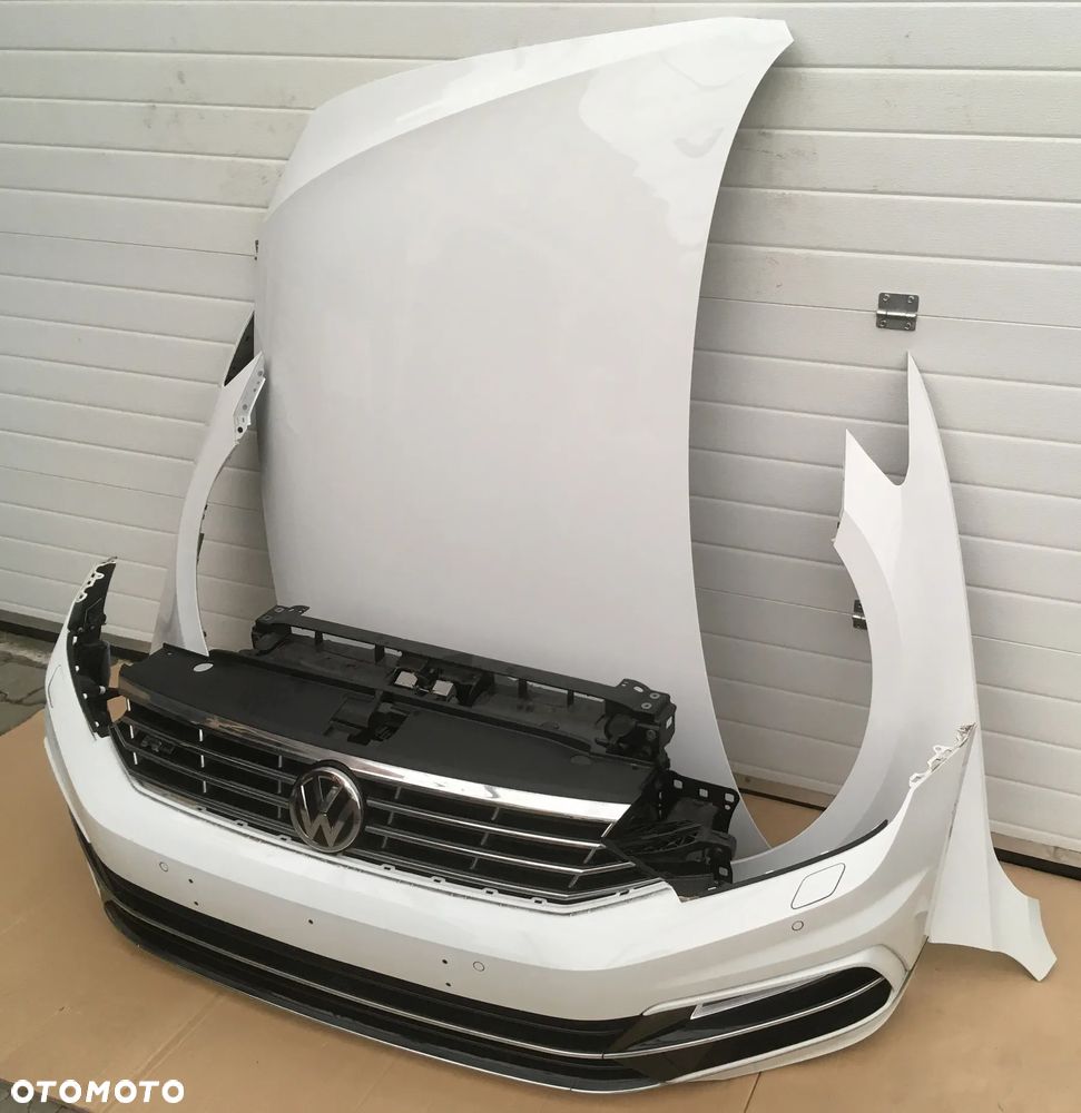 VW Passat B8 3G R-Line maska pokrywa silnika błotnik prawy lewy zderzak pas przedni LC9A - 3