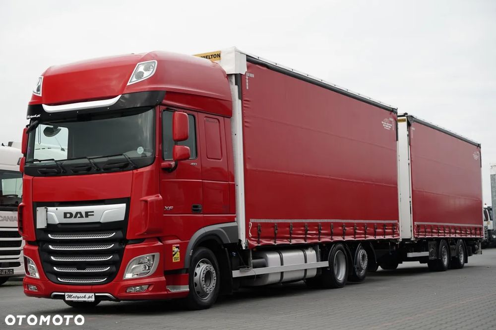 DAF XF 480 / ZESTAW TANDEM / 120 M3 / PRZEJAZDOWY / 6x2 / OŚ PODNOSZONA / WIELTON / SAF 2021 R - 1