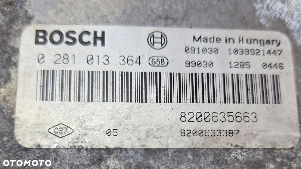 STEROWNIK ,KOMPUTER SILNIKA BOSCH -0281013364 -RENAULT MASTER 2009 ROK - 2