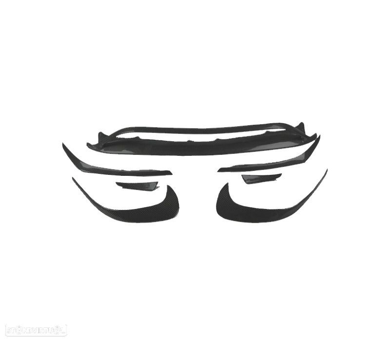 KIT DE MOLDURAS MERCEDES W117 AMG 13-19 LOOK A45 PRETO BRILHANTE - 2