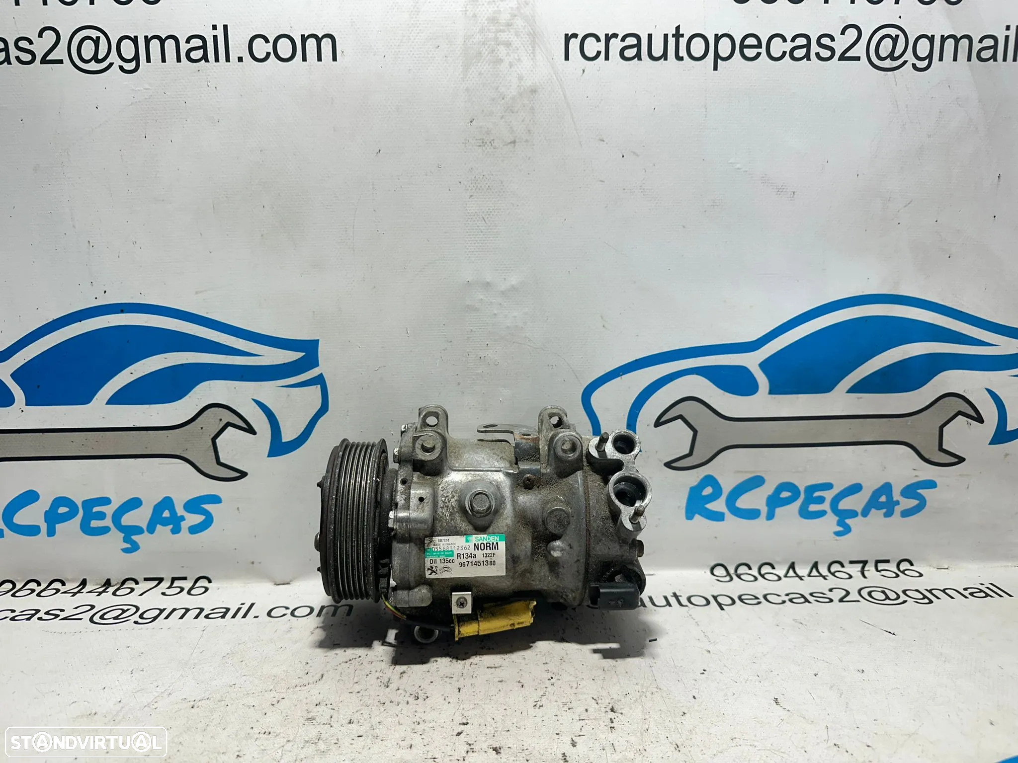 .Compressor AC Ar Condicionado Original PSA Citroen Peugeot DS 2.0 HDi 9671451380 - 3