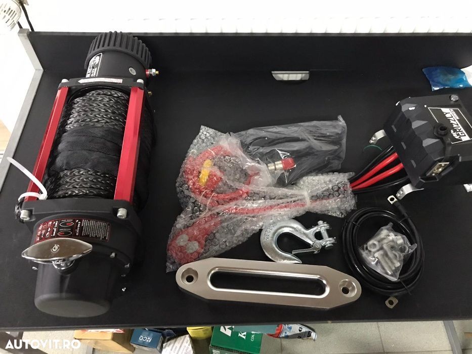 Troliu GRIZZLY WINCH 13000LBS (5897KG) cablu sintetic - 2
