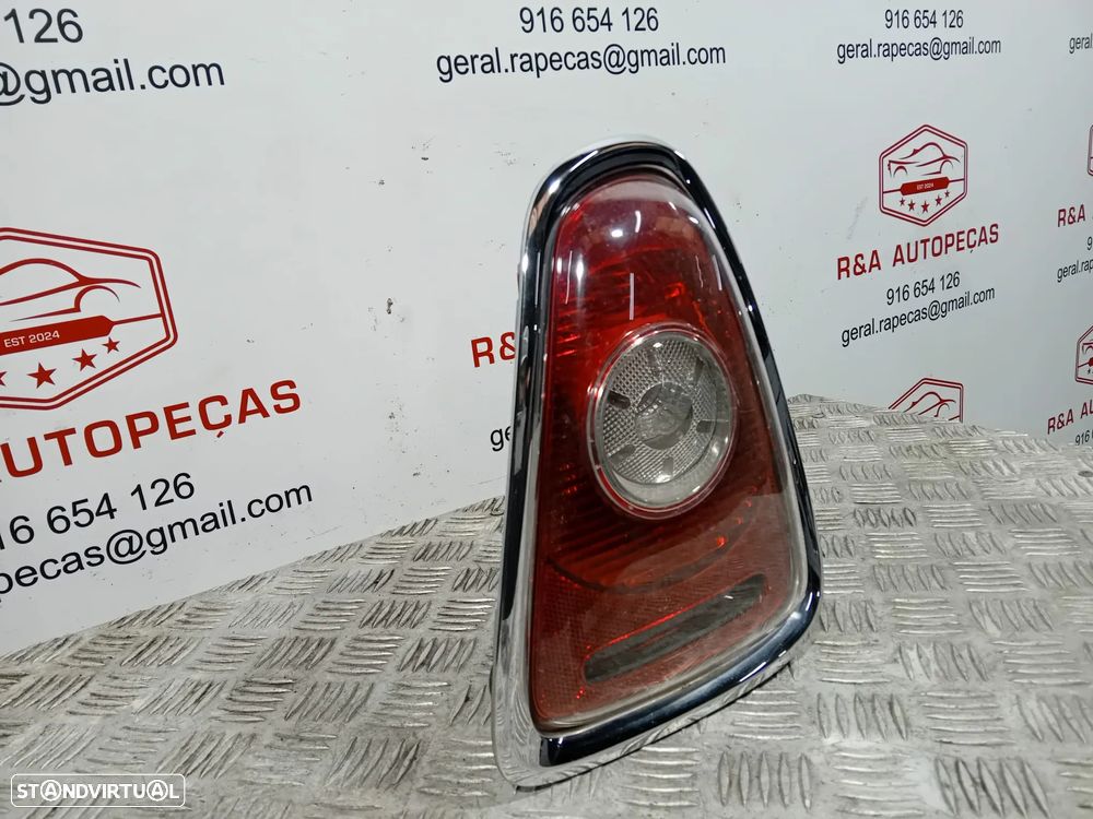 Farolins Trás Traseiro Direito ARO PRETO Mini Cooper R56 Pré LCI Originais - 13