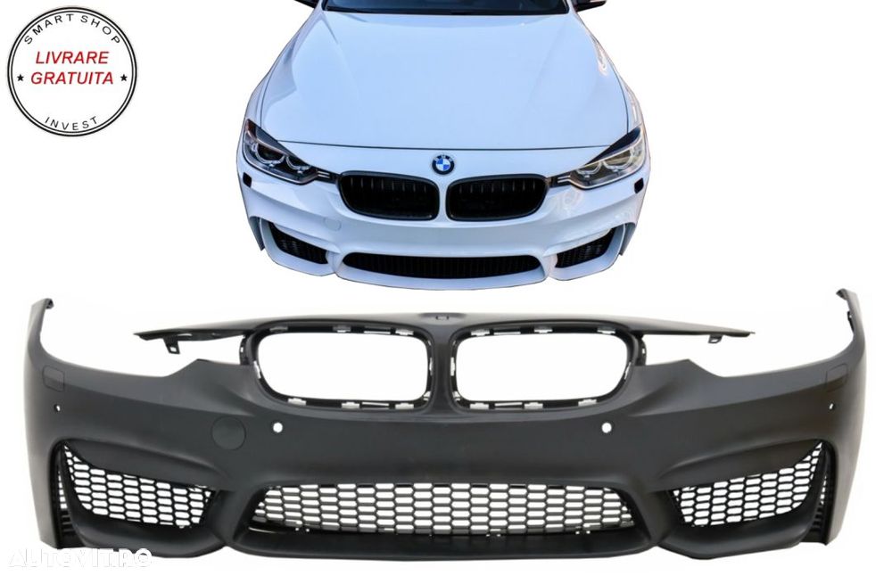 Bara Fata BMW Seria 3 F30 F31 Non LCI LCI (2011-2018) M3 Sport EVO Design- livrare gratuita - 10