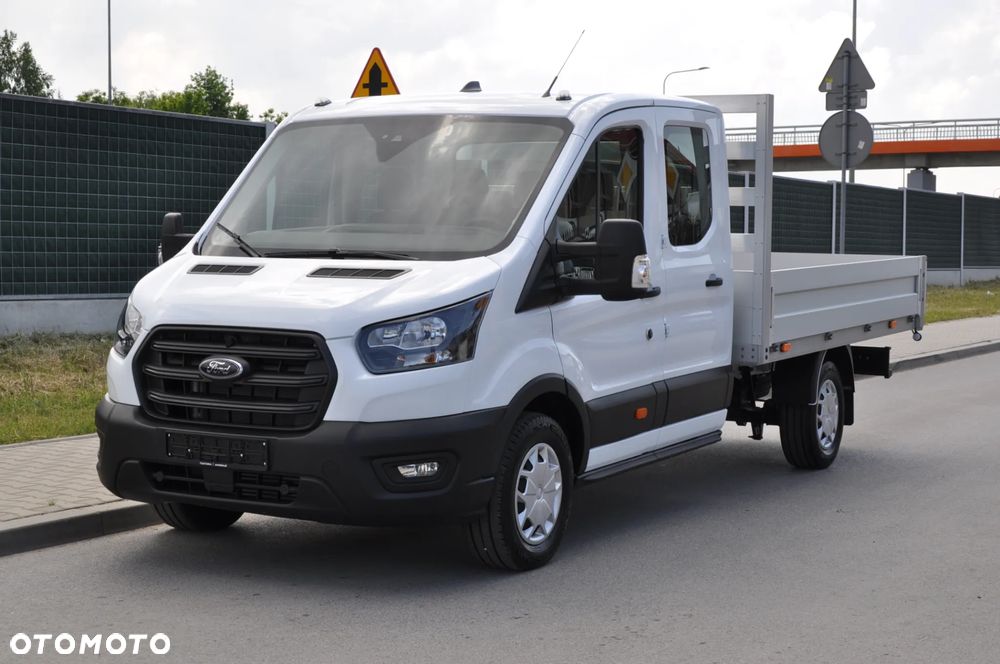 Ford TRANSIT L3 7 OSOBOWY FABRYCZNIE NOWY !!! DOSTĘPNY OD RĘKI !!! DOKA DUBEL KABINA PODWÓJNA KABINA + SKRZYNIA HAK - 2