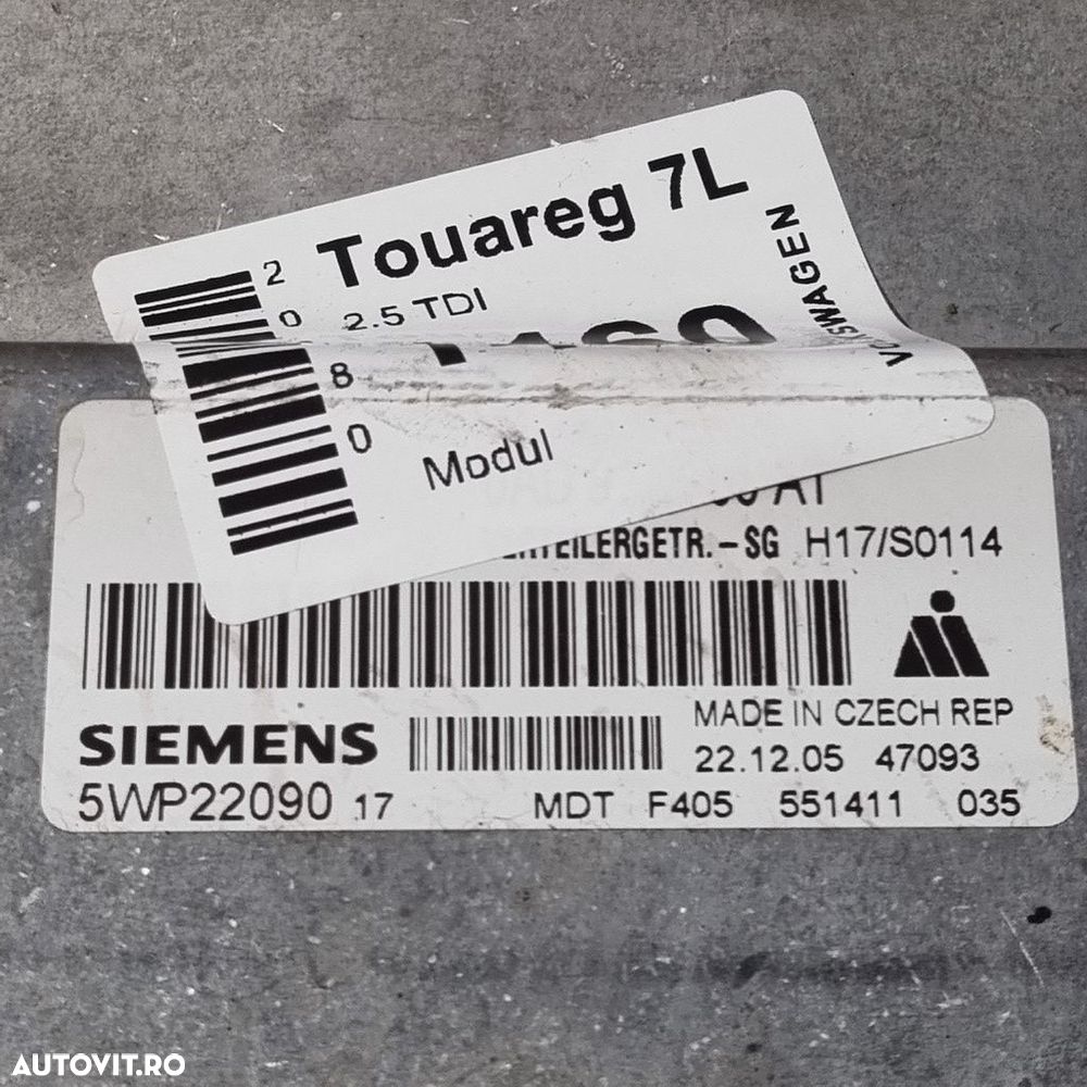 Modul Volkswagen Touareg 7L 2003 - 2006 (1460) 5WP22090 - 3