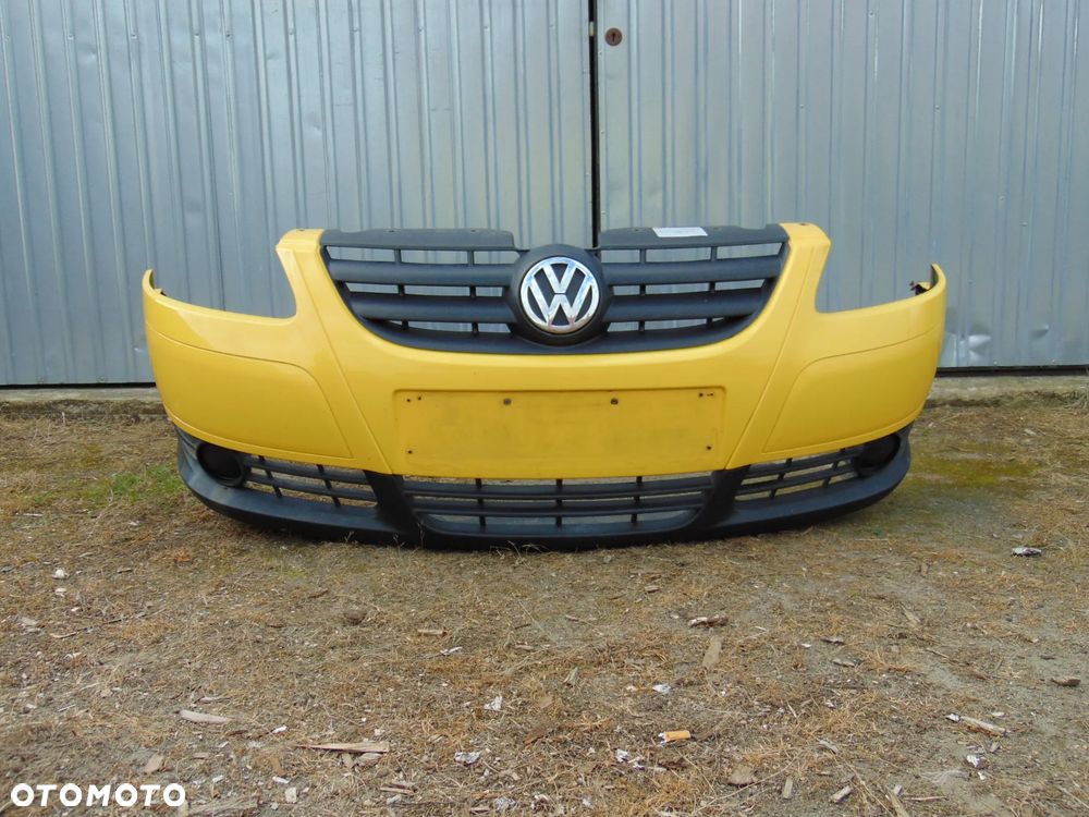 Zderzak przedni przód żółty VW Volkswagen Fox 05-11r - 1