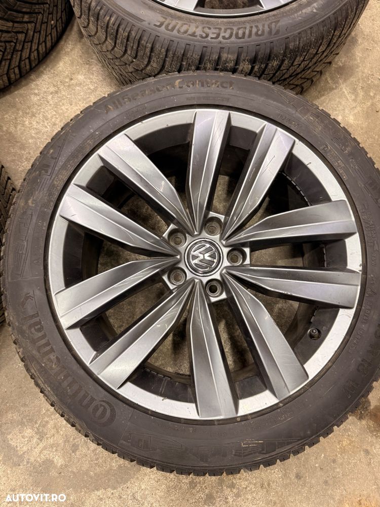 Set jante aliaj VW ARTEON an 2024 cu cauciucuri 245/45R18 si senzori presiune - 5
