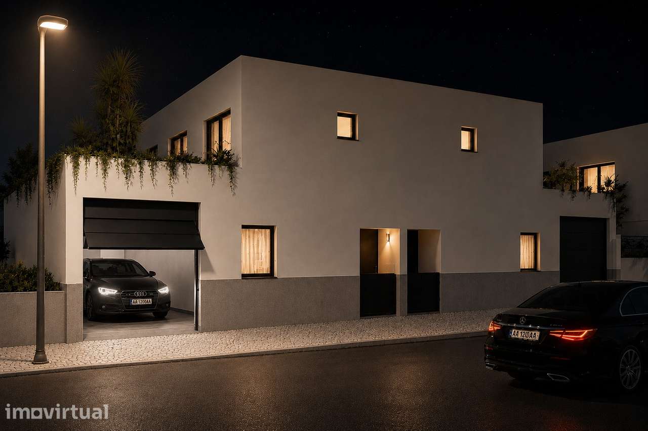 Moradia Geminada V4 de Arquitetura Moderna | Entroncamento - Grande imagem: 3/9