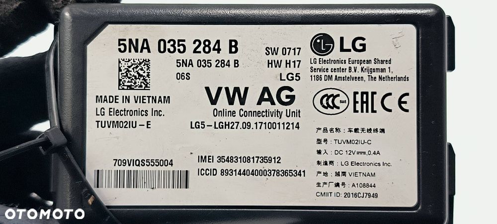 MODUŁ SKODA KAROQ 5NA035284B - 5