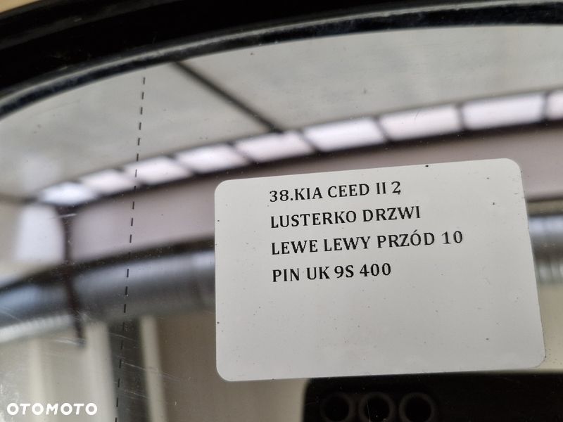KIA CEED II 2 LUSTERKO DRZWI LEWE LEWY PRZÓD 10 PIN UK 9S 400 - 9