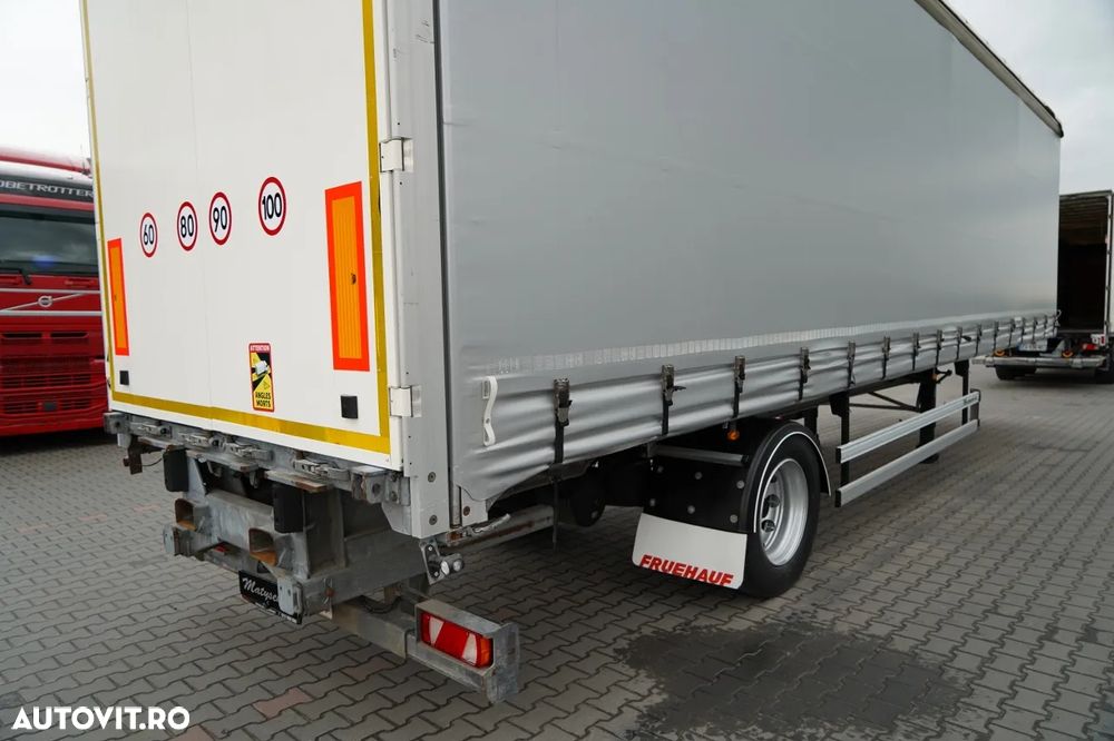 Fruehauf CITYLINER CORTINĂ / 1 AXĂ / DIRECȚIE / LUNGIME 11 M / CUREA CĂRUCIOR / PODEA REZISTENTĂ - 13