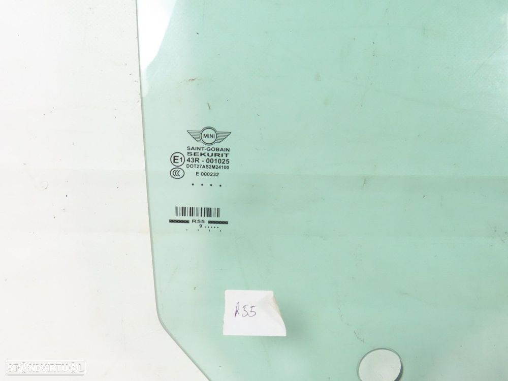 Vidro da porta Direito/Frente Seminovo/ Original MINI MINI CLUBMAN (R55) 5133716... - 2