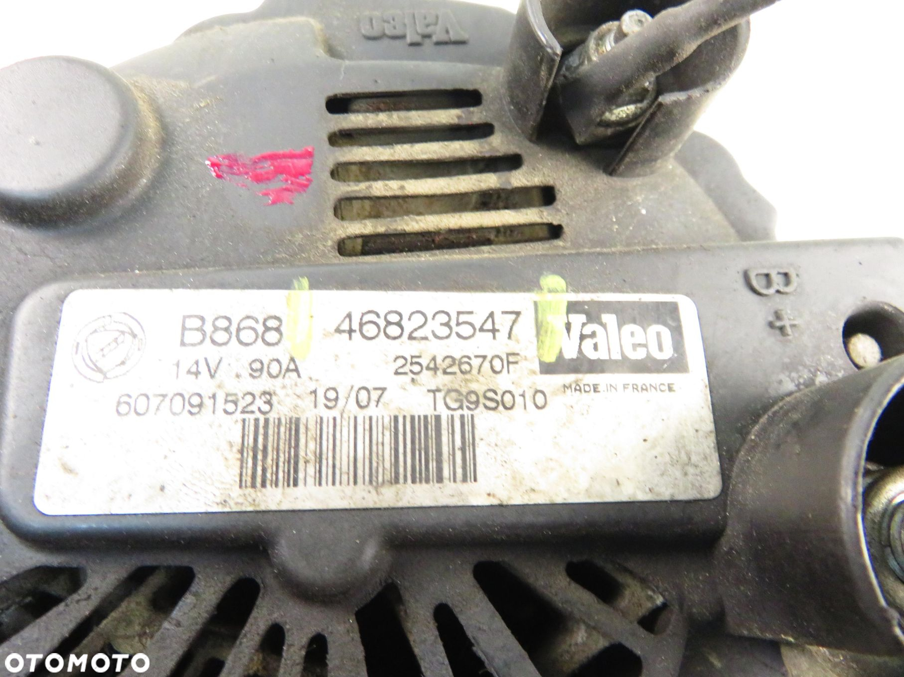 ALTERNATOR FIAT LINEA 1.3 D Multijet - 199 A2.000 46823547 - 7