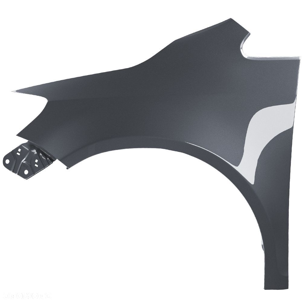 BLU Błotnik VW GOLF VI PLUS 6 + LA7T lewy szary 09-13 przód VereintGrau - 2