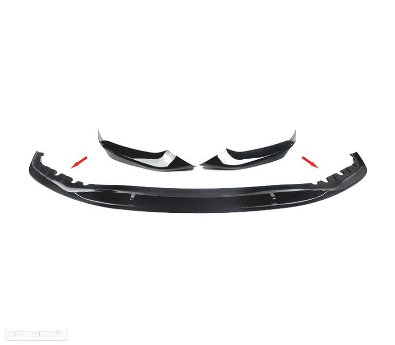 SPOILER DIANTEIRO BMW G30 G31 20-23 LOOK M PERFORMANCE PRETO BRILHANTE ABS - 2