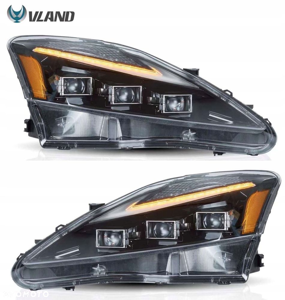 reflektor lampa kpl led black lexus is 200 220 250 350 isf ii 2 2006-2013 - 1