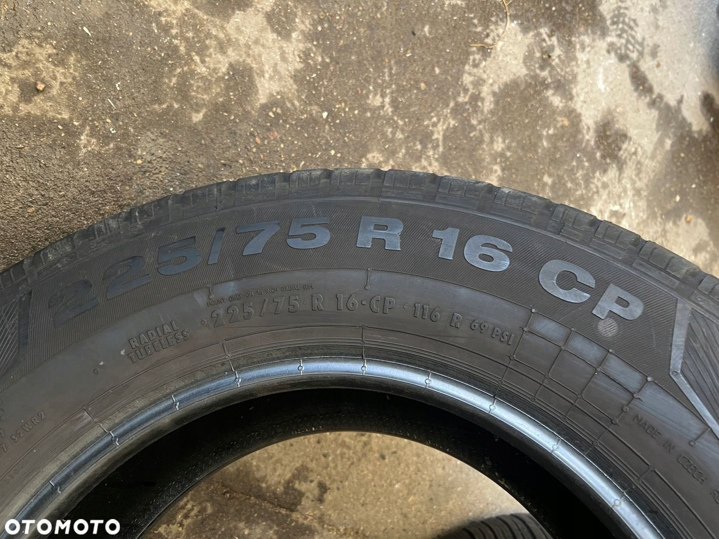 KOMPLET OPON OPONY LETNIE LATO CONTINENTAL CAMPER 225/75/16CP 225/75R16CP - 4