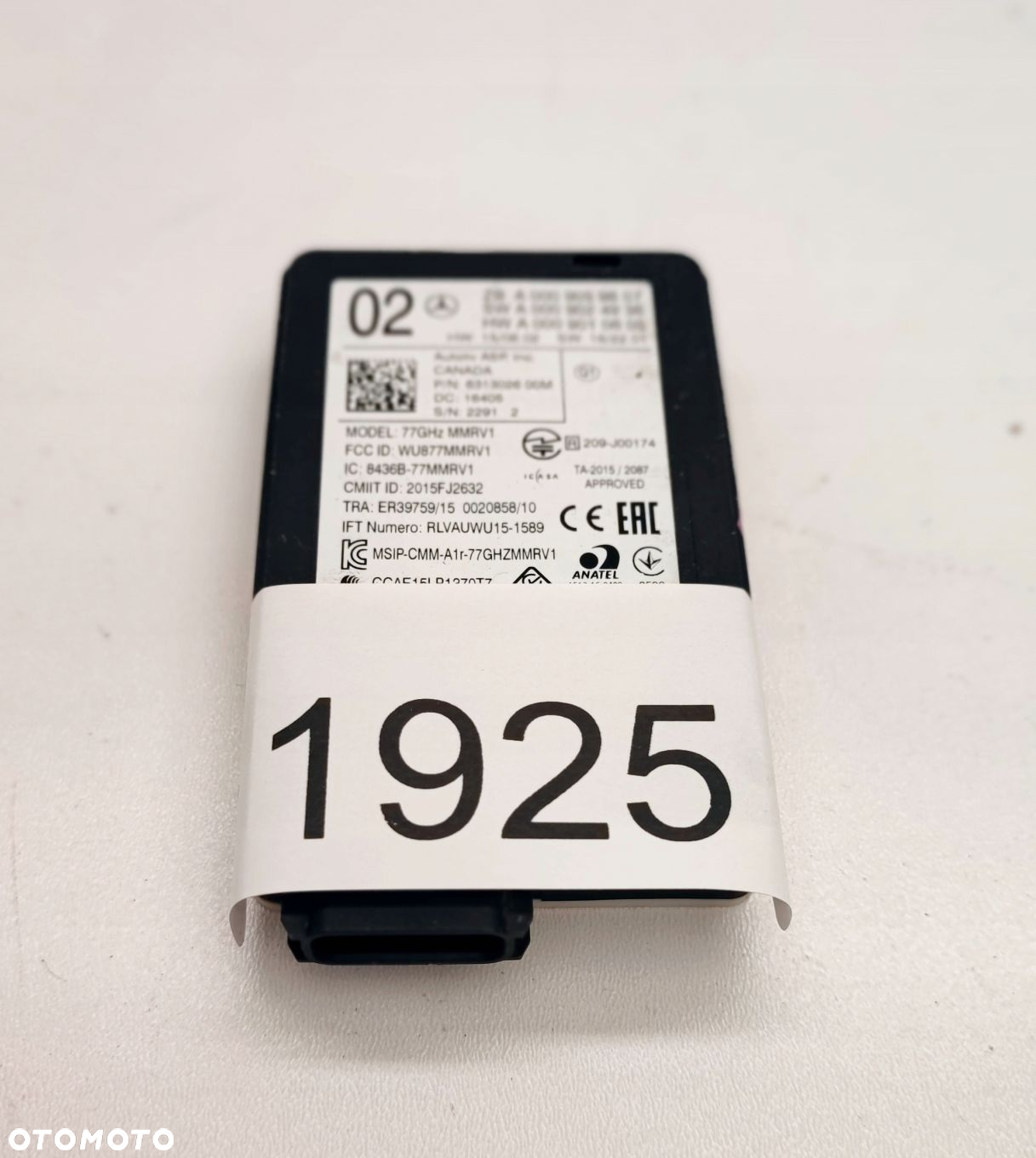 MERCEDES RADAR MODUŁ DISTRONIC A0009059807 ORYGINAŁ - 4