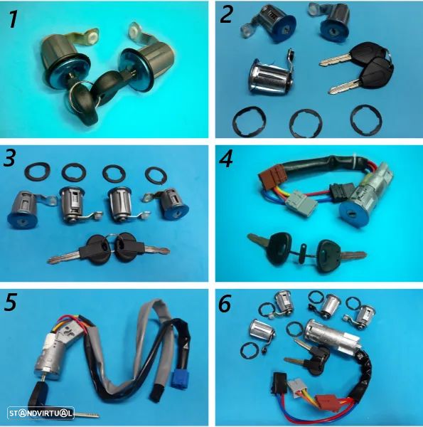 Canhão portas Ignição Peugeot Partner / Citroen Berlingo  NOVO