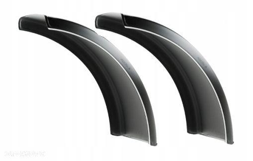 2x Błotnik, ćwiartka PARLOK biały pasek 405x650mm - 1