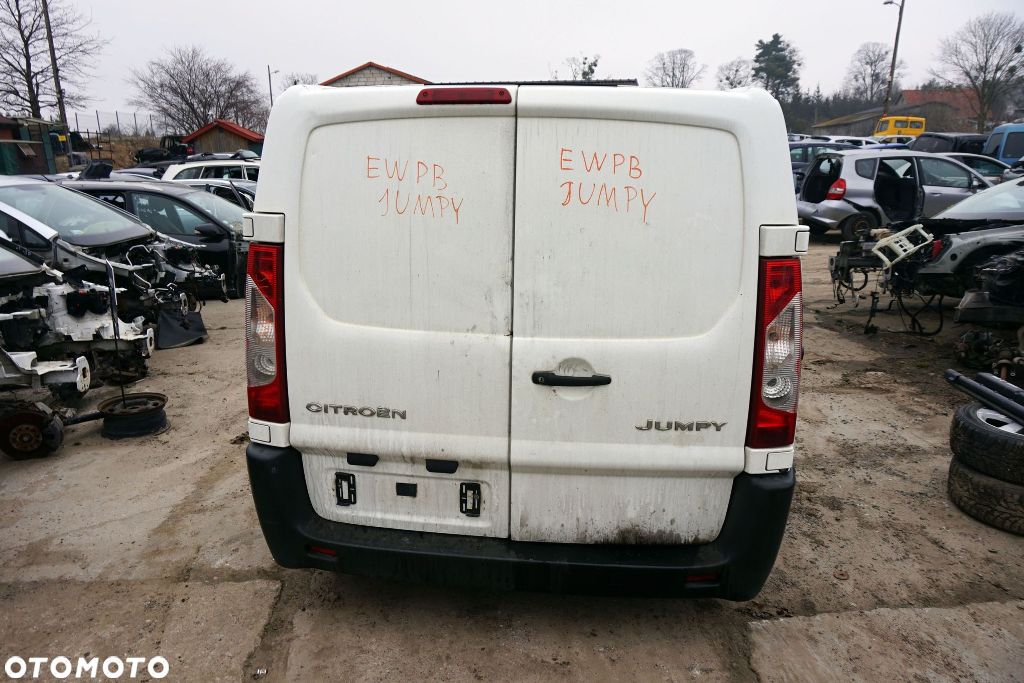 CITROEN JUMPY II L1H1 2007 EWPA 2.0 HDI DW10UTED4 120KM 20MB13 BIAŁY na części - 4