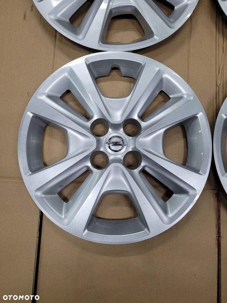 Kołpaki OPEL CORSA E ADAM STRUKTURALNE 15" Srebrne 13380644 - 3