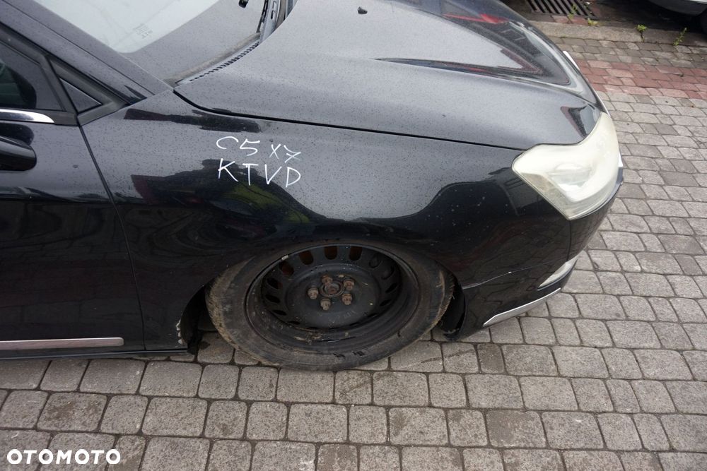 MASKA ZDERZAK BŁOTNIKI LAMPY C5 III X7 KTVD XENON SPRYSKI EU CITROEN 2008-2017 CZARNY PRZÓD KOMPLETNY - 20