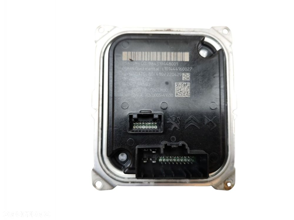 PRZETWORNICA MODUŁ LED CITROEN C5 X PEUGEOT 308 III ASTRA L 984319448001 - 1