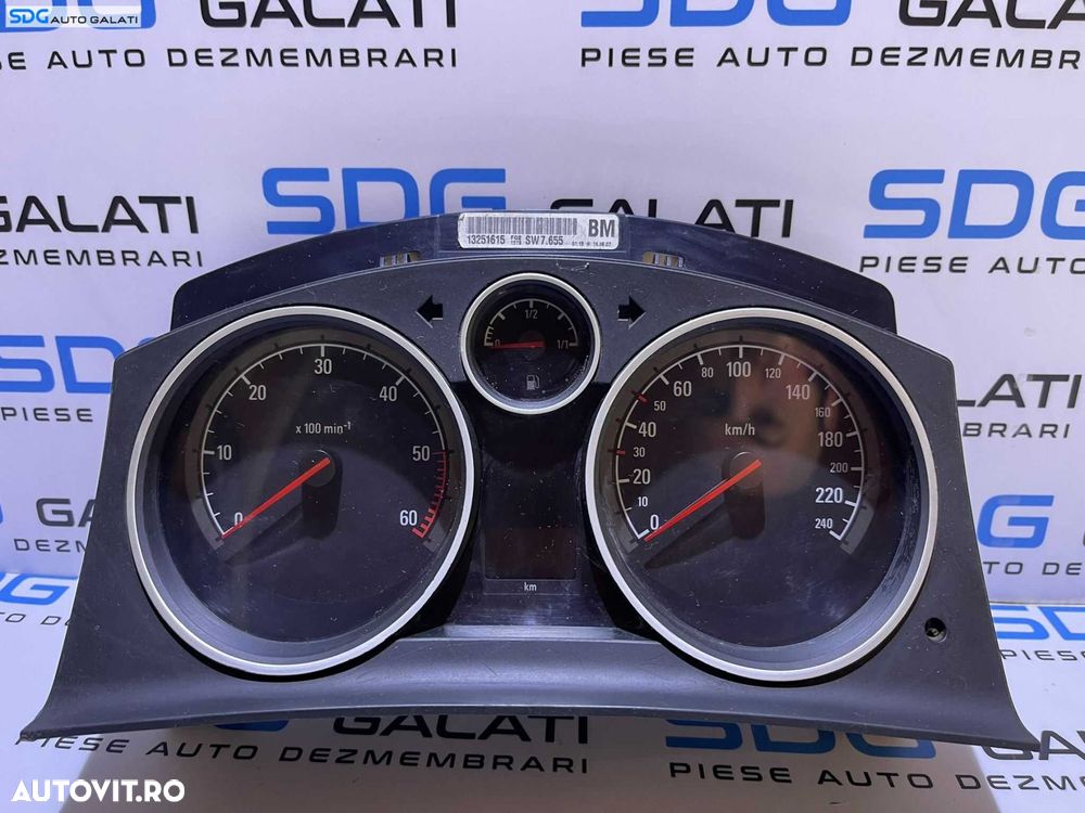 Ceas Ceasuri Cluster Instrumente Bord Opel Astra H 2004 - 2010 Cod 13251615 [B2943] - 1