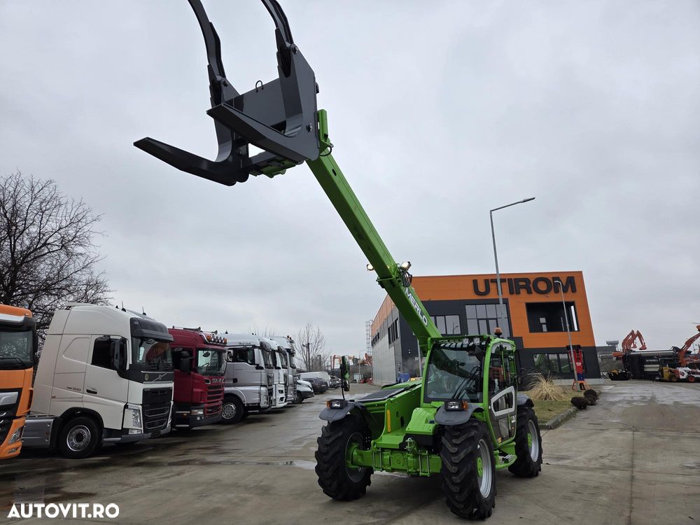 Merlo TF35.7-140, TELESCOPIC ridica 3,5t la 7m, 140CP Deutz, Aer conditionat, furci, cupa 3mc, graifer busteni, garantie 1 an, posibilitate leasing-PROMOTIE 85900 EUR+Tva - 7