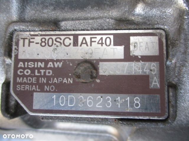OPEL INSIGNIA 2.0CDTI SKRZYNIA AUTOMAT TF80SC AF40 uszkodzona - 4