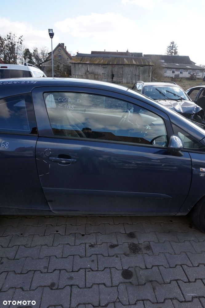 DRZWI PRZEDNIE PRAWE CORSA D IV 3D HB Z168  SZARY OPEL 2006-2011 - 1