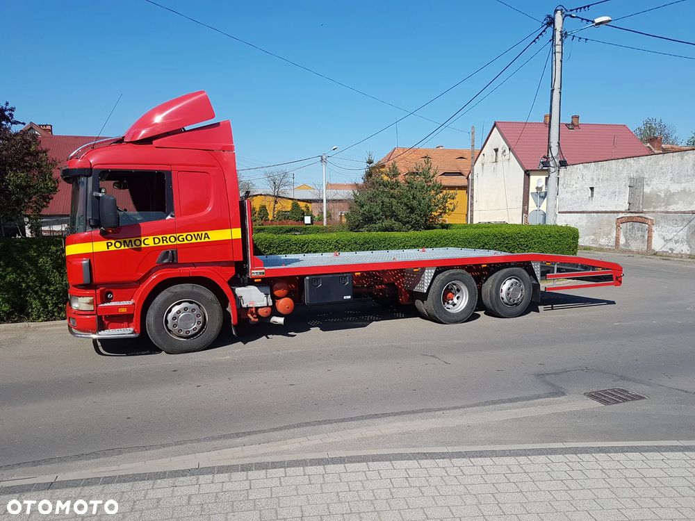 najazd ZABUDOWA SCANIA autolaweta kunice - 8