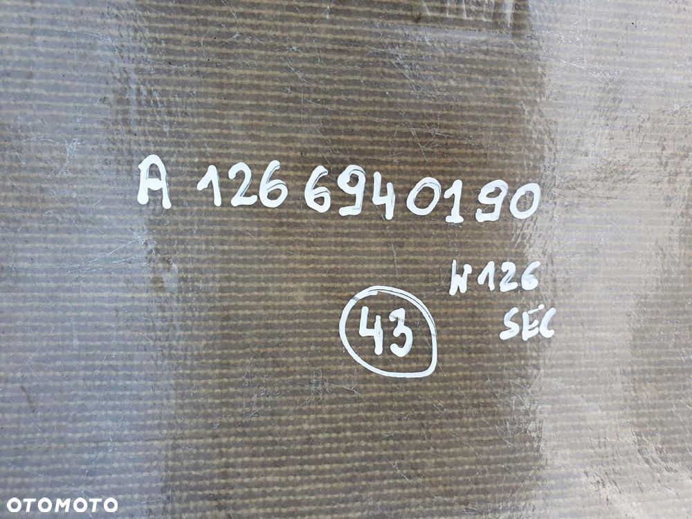 Mercedes W126 C126 SEC COUPE TAPICERKA BAGAŻNIKA - 5