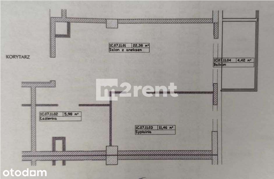 Łódź - Koziny | 40 m2 | 2 pokoje | parking