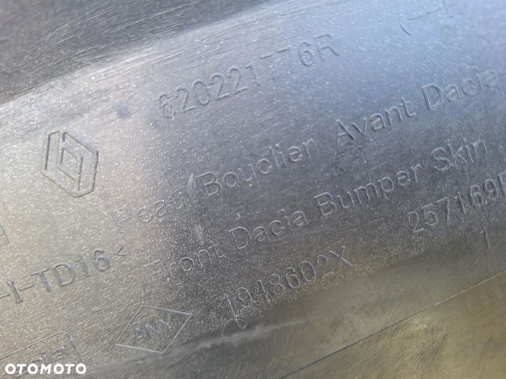 DACIA DUSTER II 17-24 NIE KLEJONY! KOLOR: TEKNA ZDERZAK PRZÓD PRZEDNI ORYGINAŁ 620221776R WYSYŁKA 24H - 15