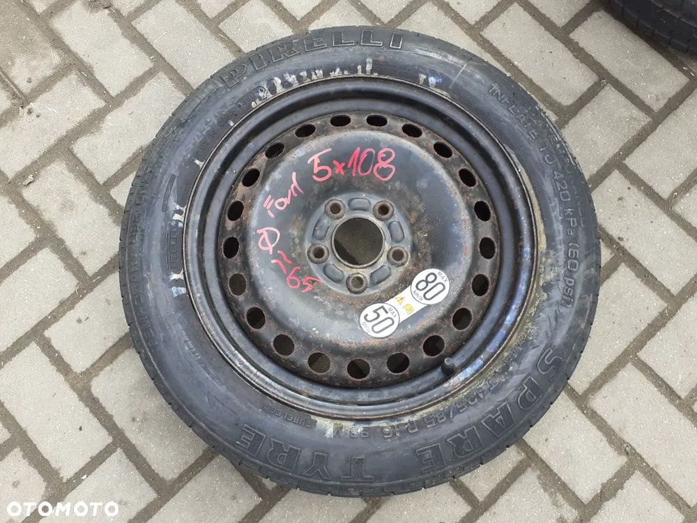 # DOJAZDÓWKA KOŁO DOJAZDOWE ZAPAS ZAPASÓWKA FORD 5X108 - 1