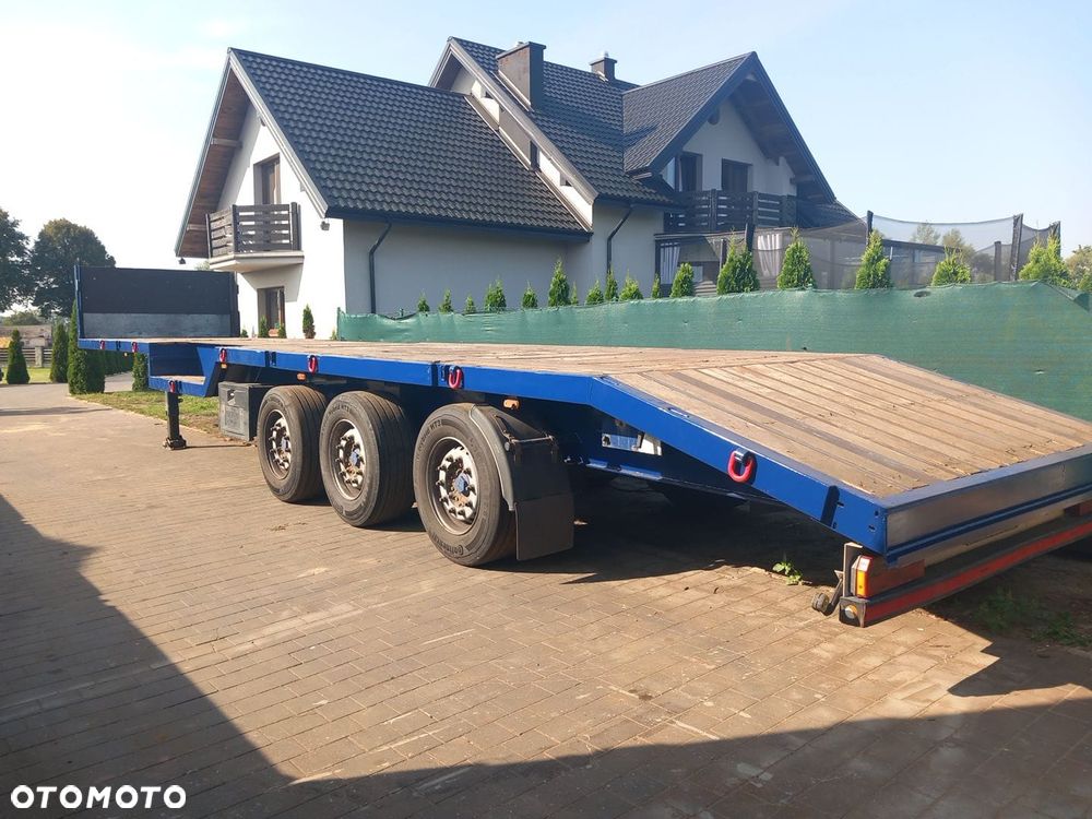 Lag platforma niskopodwoziowa zagłębienia na kombajn, ładowarkę, dźwig, ciągnik siodłowy, 13,5m pokładu - 3