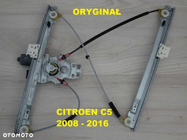 Podnośnik Mechanizm Szyby Citroen C5 Przód Lewy 08-16 Oryginał (1b2)